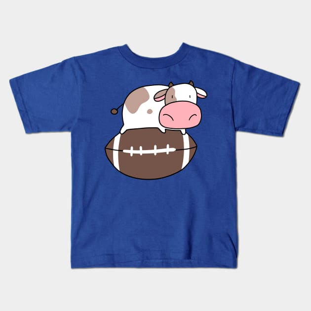 Tiny Cow and Football Kids T-Shirt by saradaboru